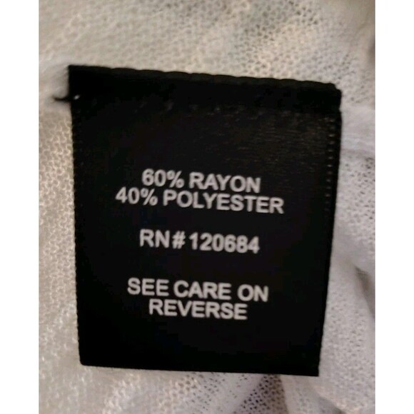 Torrid Lightweight Open Drape Cardigan Size O  White Rayon NWT - Picture 7 of 8